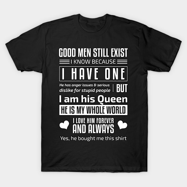 Boyfriend Husband Fiance Funny T-Shirt by CrissWild